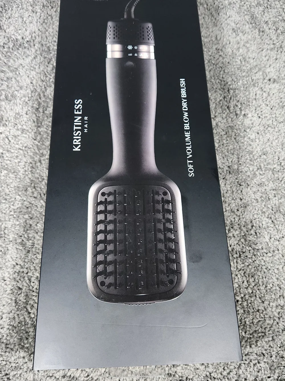 Kristin Ess Men’s Soft Volume Blow Dry Brush - Black